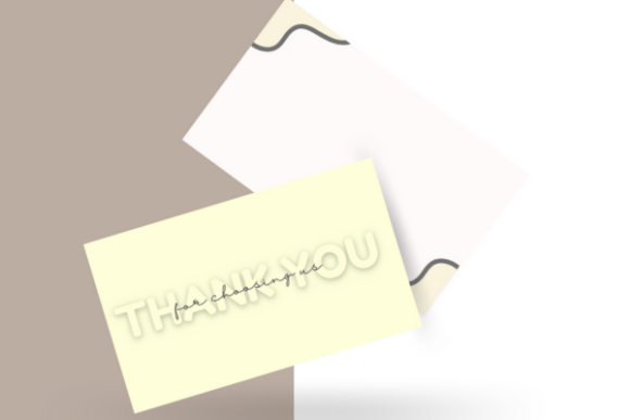 A6 Size Thank You for Your Purchase