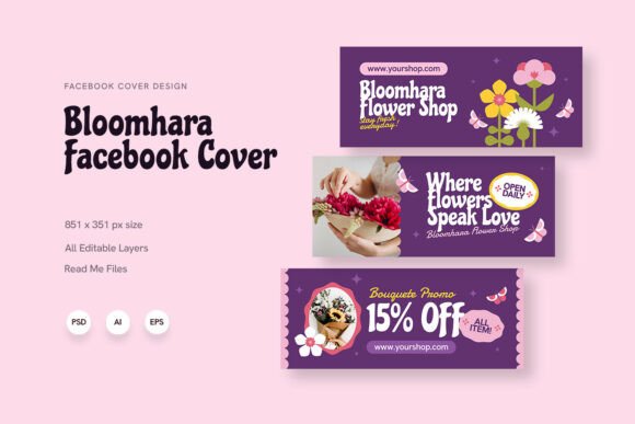 Bloomhara - Facebook Cover: A Professional Tool for Branding Across Print and Digital