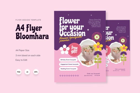 Bloomhara - Flyer: Modern Print Templates for Every Need