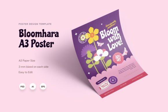 Bloomhara - Poster: Elevate Your Brand with Modern Print Templates