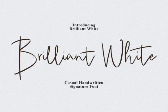 Brilliant White: The Timeless Elegance of Handcrafted Typography