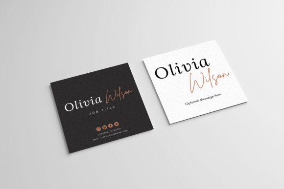 Editable Square Business Cards: Creative, Customizable, and Convenient