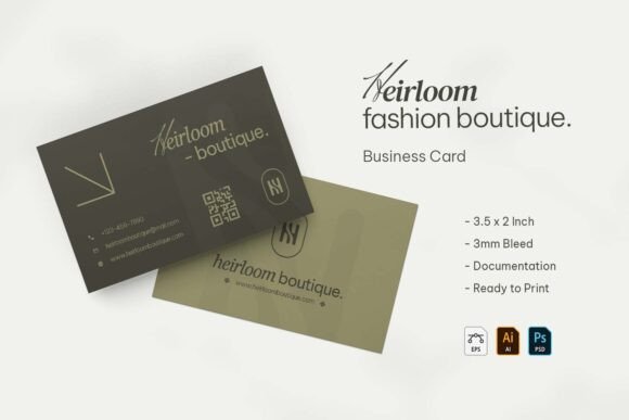 Heirloom Fashion Boutique Business Card