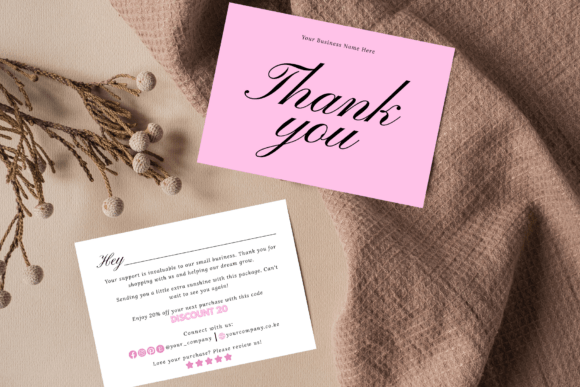 Minimal Thank You Card Small Business