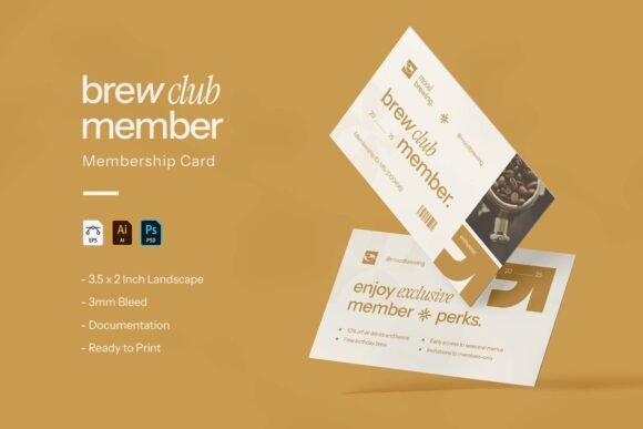 Mood Brewing - Membership Card: A Modern Design Solution for Businesses and Creators