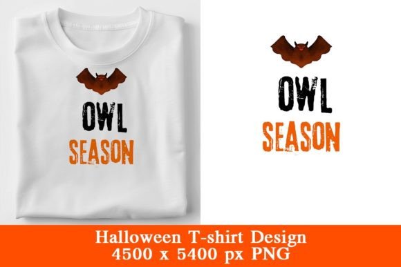Owl Seanson Halloween T-Shirt Design: A Creative Canvas for the Season