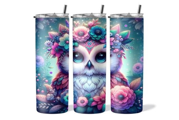Owl Tumbler Wrap Graphic: A Creative Design for Versatile Projects