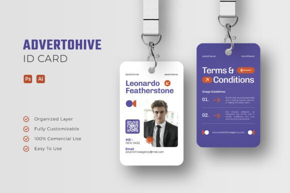 Revamping Professional Identity with Advertohive Agency - ID Card