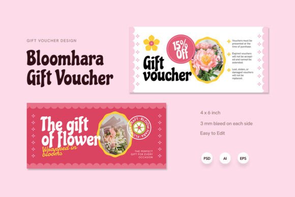Revolutionizing Brand Presentation with Bloomhara - Gift Voucher Print Templates