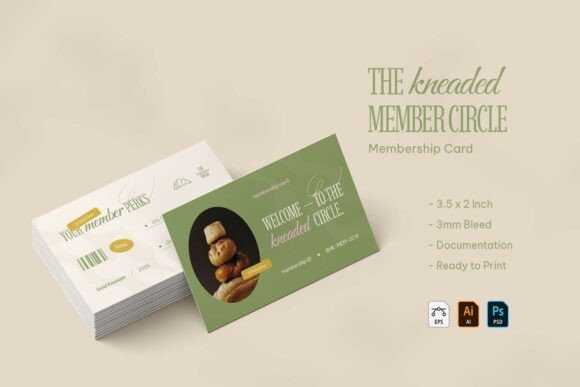 The Kneaded Member - Membership Card Design