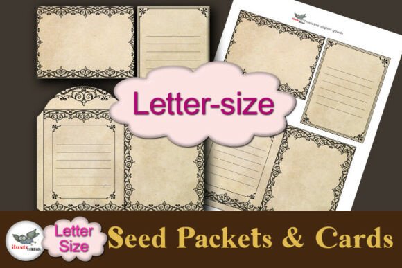 Vintage Seed Packets Cards Letter